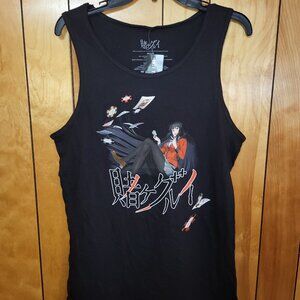 Kakegurui Japanese Yumeko Jabami Tank Top size MEDIUM Black New Tags ANIME A3